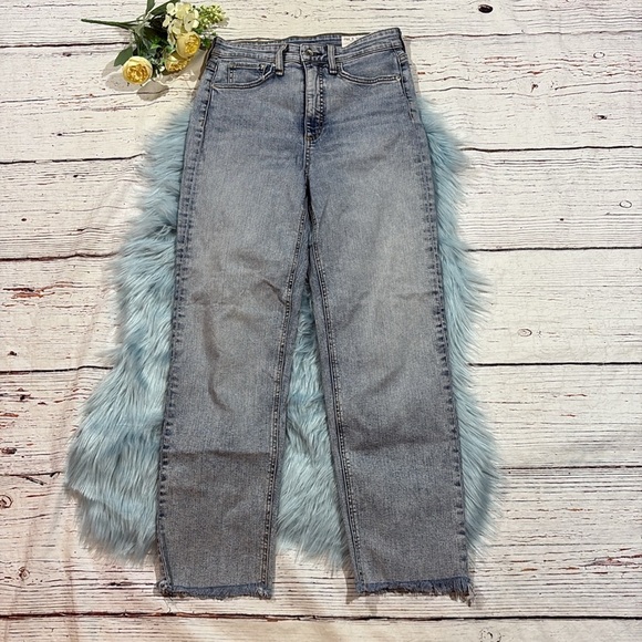 Rag & Bone Jane Super High Rise Ankle Cigarette Jean Dakota Wash - Picture 2 of 11
